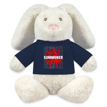 Rotes Beschwörer-RPG - MiniFeet® RecycelHase® Creme - French Navy - Vorne