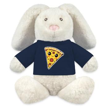 Pizza piece of pizzeria - MiniFeet® RecycelHase® Bunny Cream - french navy - Front