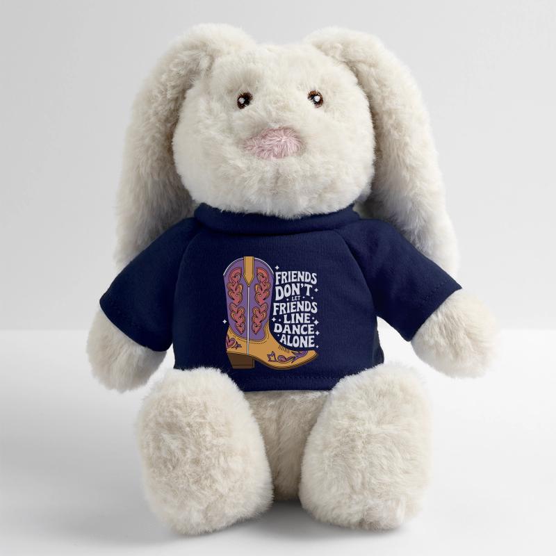 Line Dancing Dancing Dancers MiniFeet® RecycelHase® Bunny Cream