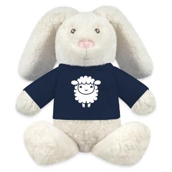 Lamm - MiniFeet® RecycelHase® Creme - French Navy - Vorne