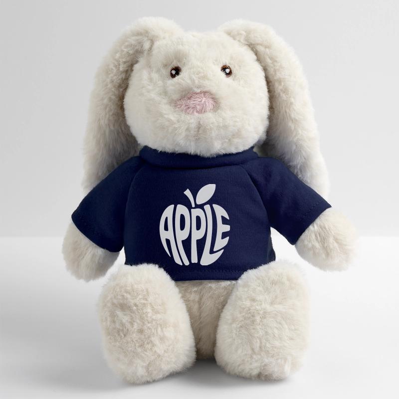 Apple - Cool Fruit Logo MiniFeet® RecycelHase® Bunny Cream