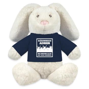 Adrien as a given name - MiniFeet® RecycelHase® Bunny Cream - french navy - Front