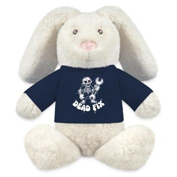 Skeleton with wrench - MiniFeet® RecycelHase® Bunny Cream - french navy - Front