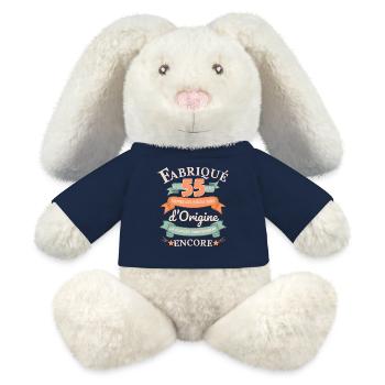 Vor 55 Jahren hergestellt Originalteile - MiniFeet® RecycelHase® Creme - French Navy - Vorne