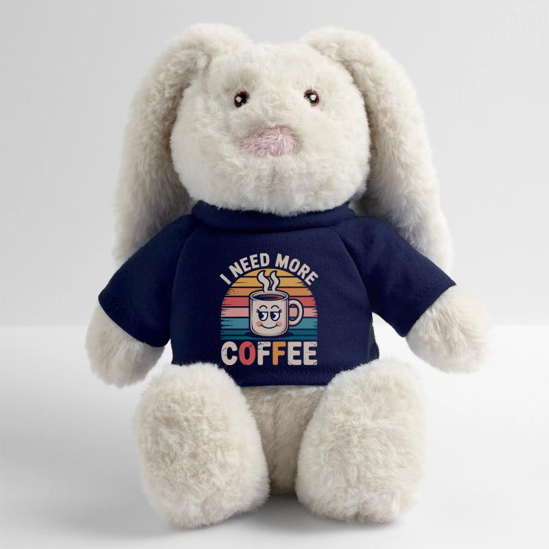I Need More Coffee MiniFeet® RecycelHase® Bunny Cream
