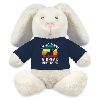 Ich mache keine Pause, ich 3D-drucke komisch. - MiniFeet® RecycelHase® Creme - French Navy - Vorne