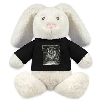 Otter Flashed - MiniFeet® RecycelHase® Bunny Cream - black - Front