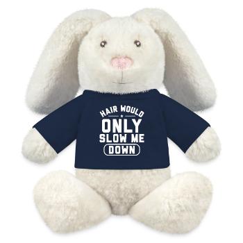 Kahler Humor Rasierter Kopf | Funny Man-Geschenk - MiniFeet® RecycelHase® Creme - French Navy - Vorne