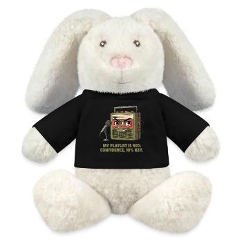 90% Selbstvertrauen, 10% Tonalität - MiniFeet® RecycelHase® Creme - Schwarz - Vorne