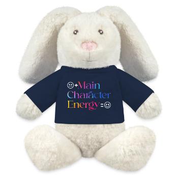 Main Character Energy smilie - MiniFeet® RecycelHase® Bunny Cream - french navy - Front