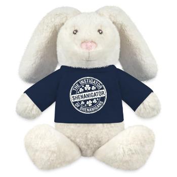 Instigator of Shenanigans Funny Irish  - MiniFeet® RecycelHase® Bunny Cream - french navy - Front