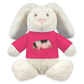 pig - MiniFeet® RecycelHase® Bunny Cream - pink - Front