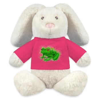 Gras Frosch - MiniFeet® RecycelHase® Creme - Pink - Vorne