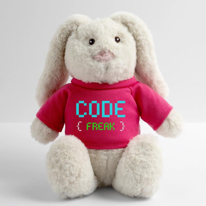 Pixel Code Freak Neon Tee MiniFeet® RecycelHase® Creme