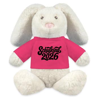 Schulkind 2026 - MiniFeet® RecycelHase® Creme - Pink - Vorne