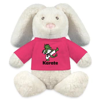 Karate Dragon - MiniFeet® RecycelHase® Bunny Cream - pink - Front