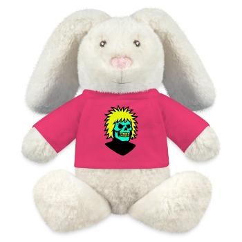 Skullman mit cooler Frisur - MiniFeet® RecycelHase® Creme - Pink - Vorne