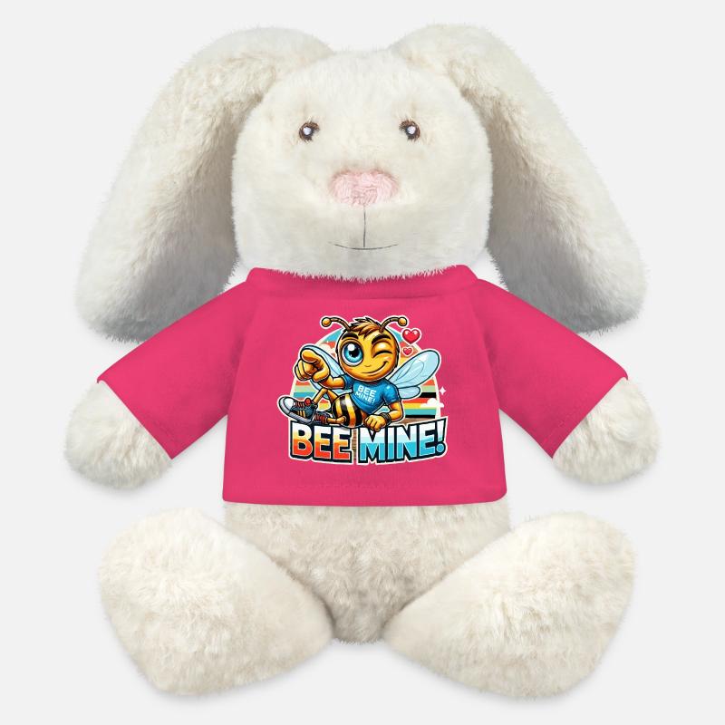 Bee Mine for men - MiniFeet® RecycelHase® Bunny Cream - pink
