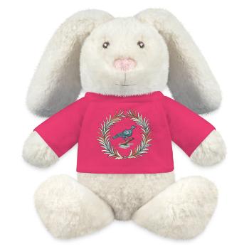 Die Nachtigall in Mårtes - MiniFeet® RecycelHase® Creme - Pink - Vorne