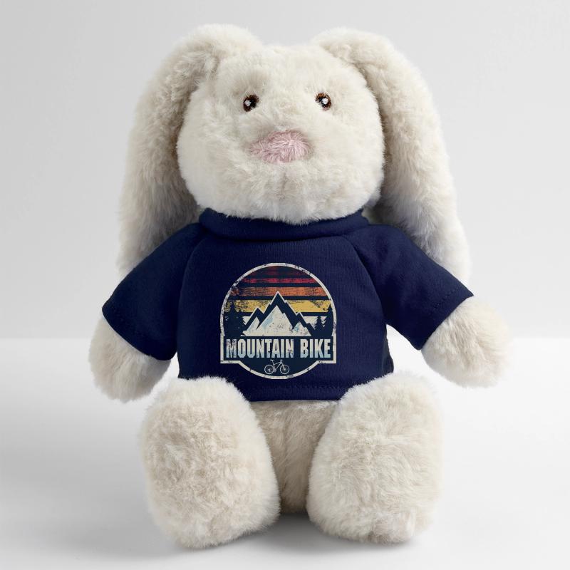 Patch rétro pour VTT Lapin en peluche recyclé MiniFeet® Crème