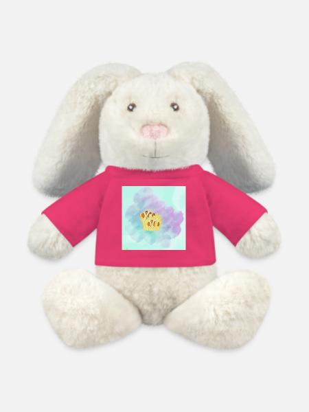 Pastell Clownfisch Korallen - MiniFeet® RecycelHase® Creme - Pink