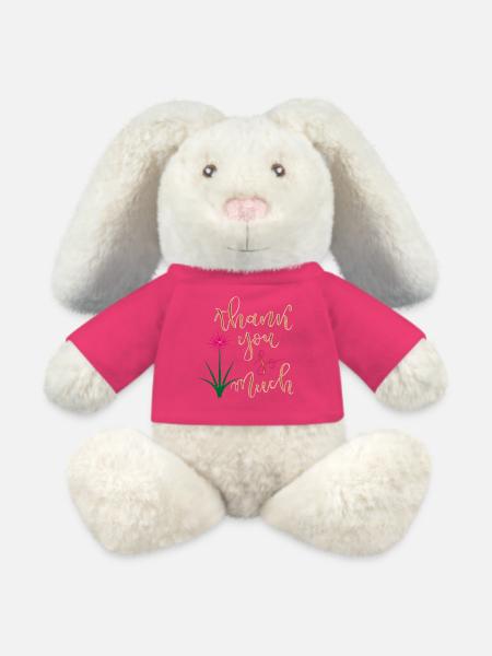 thank you so much - MiniFeet® RecycelHase® Creme - Pink