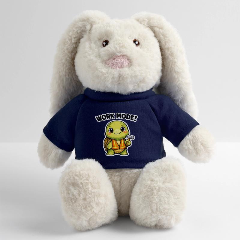 Working Mode Turtle Building Hero MiniFeet® RecycelHase® Bunny Cream