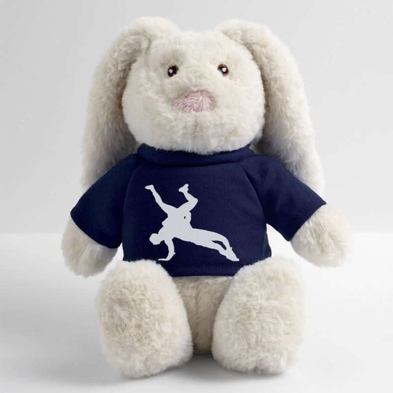 Lutte Lapin en peluche recyclé MiniFeet® Crème