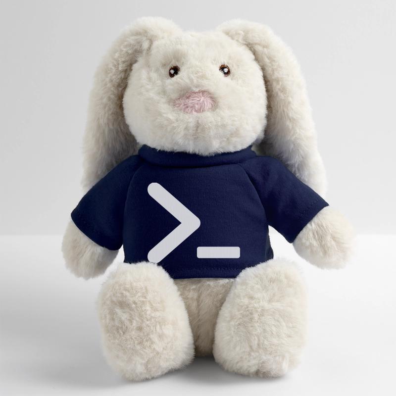 >_ invite du programme du système d’exploitation Lapin en peluche recyclé MiniFeet® Crème