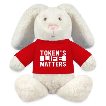 Token's Life Matters - MiniFeet® RecycelHase® Bunny Cream - red - Front