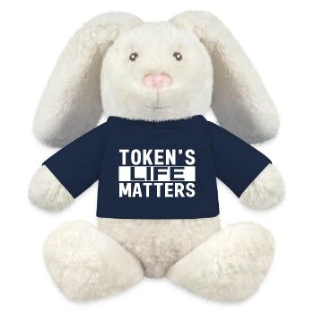 Token's Life Matters - MiniFeet® RecycelHase® Bunny Cream - french navy - Front