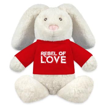 Rebel of Love used look retro Rebell*in der Liebe - MiniFeet® RecycelHase® Bunny Cream - red - Front