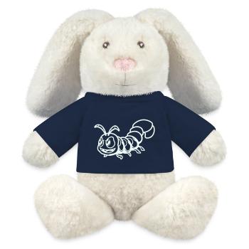 Centipede Comic - MiniFeet® RecycelHase® Bunny Cream - french navy - Front