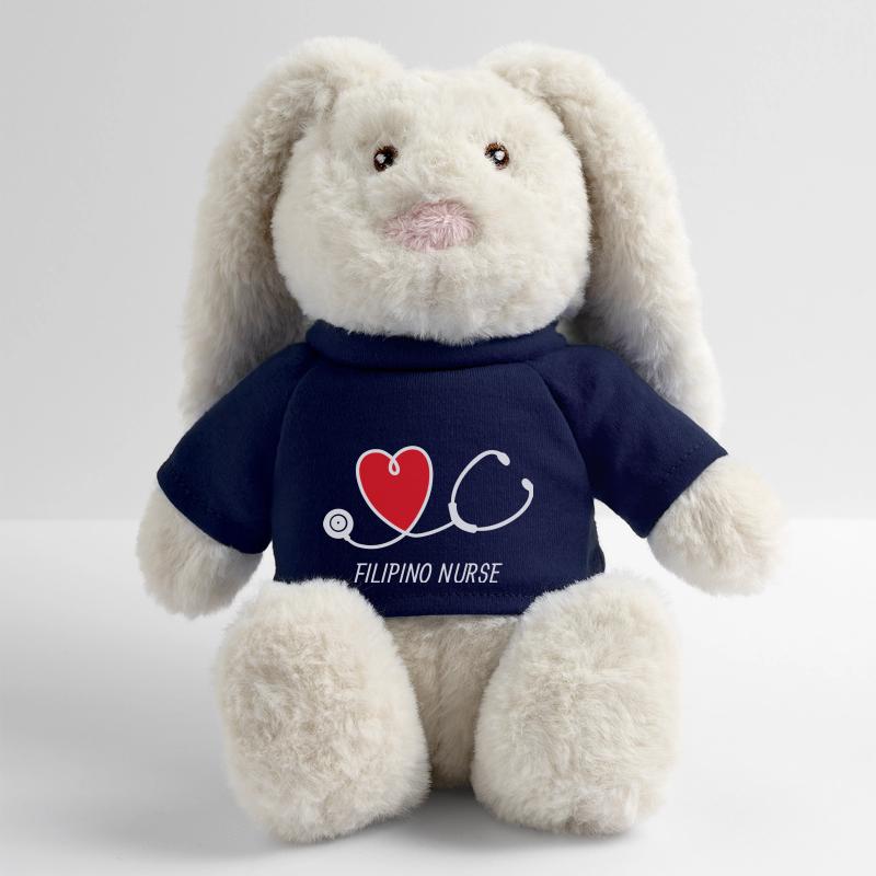 Drapeau d’infirmière des Philippines I cadeau Lapin en peluche recyclé MiniFeet® Crème