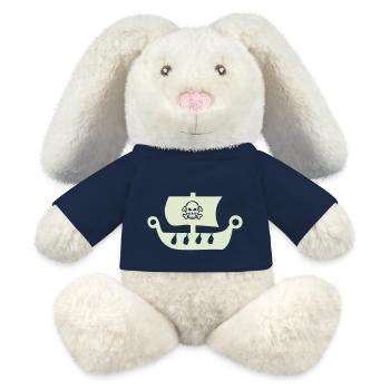 pirate ship - MiniFeet® RecycelHase® Bunny Cream - french navy - Front