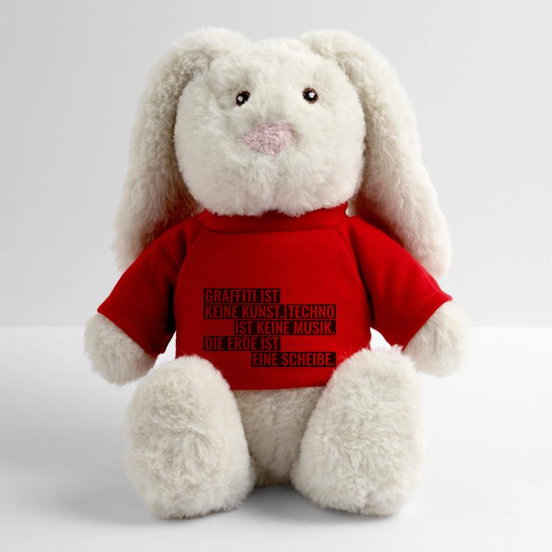 Graffiti Techno Erde Spruch Statement Musik MiniFeet® RecycelHase® Creme