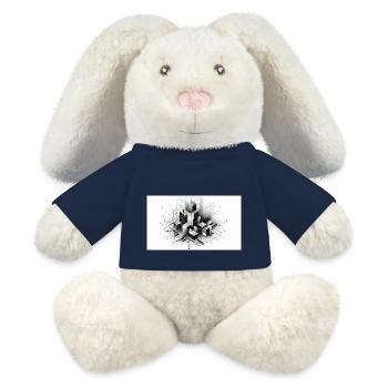 Abstract boxes - MiniFeet® RecycelHase® Bunny Cream - french navy - Front