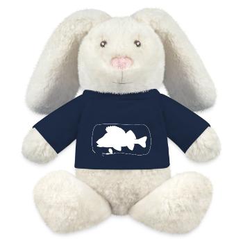 Barsch mit Spinner - MiniFeet® RecycelHase® Creme - French Navy - Vorne