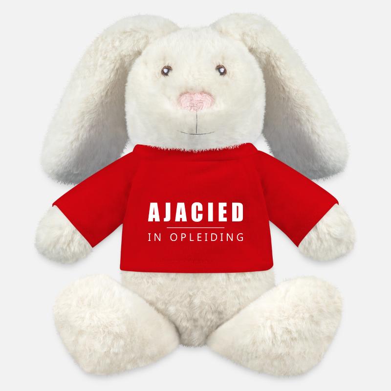 Ajax player in training - Transparant - MiniFeet® RecycelHase® Bunny Cream - red