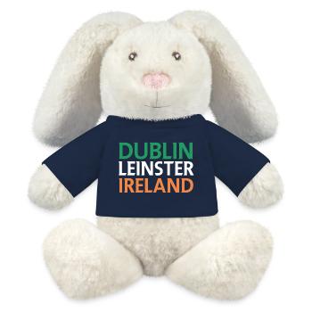 Dublin – Irland Textdesign - MiniFeet® RecycelHase® Creme - French Navy - Vorne