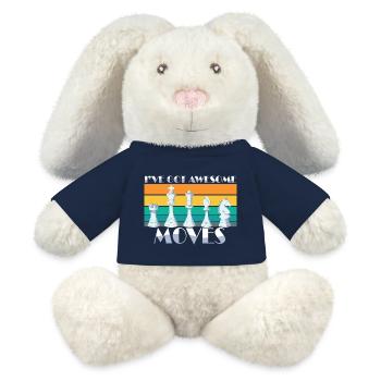 I've Got Some Awesome Moves Chess Player Gift - MiniFeet® RecycelHase® Creme - French Navy - Vorne