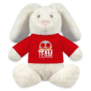 Table Tennis Team - MiniFeet® RecycelHase® Bunny Cream - red - Front