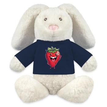 Erdbeere - MiniFeet® RecycelHase® Creme - French Navy - Vorne