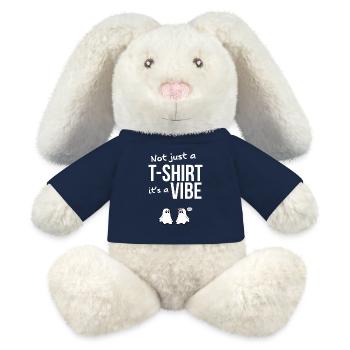 T-shirts with Funny Phrases - Fantasmitas 03 - MiniFeet® RecycelHase® Bunny Cream - french navy - Front