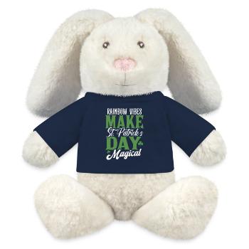 Regenbogen-Vibes machen den St. Patricks Day magisch - MiniFeet® RecycelHase® Creme - French Navy - Vorne
