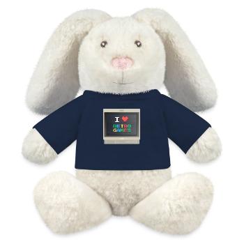 PVM Lover - Retrogames (Beige) - MiniFeet® RecycelHase® Creme - French Navy - Vorne