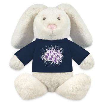 birthday present adopted present idea - MiniFeet® RecycelHase® Creme - French Navy - Vorne