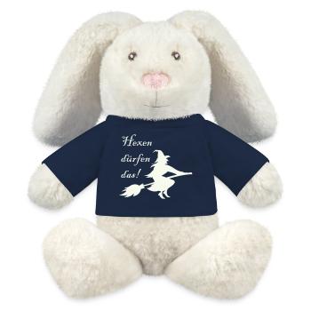 Witches are allowed to do that - MiniFeet® RecycelHase® Bunny Cream - french navy - Front
