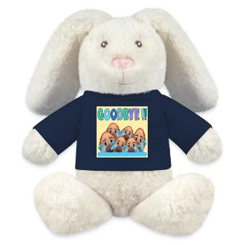 FAREWELL TEAM GOODBYE MONKEY - MiniFeet® RecycelHase® Bunny Cream - french navy - Front