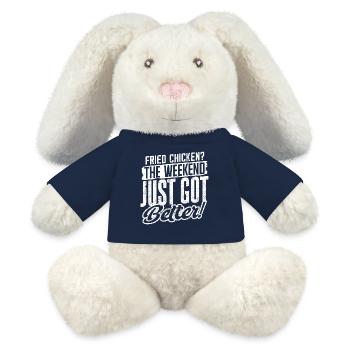 Brathähnchen Das Wochenende ist jetzt noch besser - MiniFeet® RecycelHase® Creme - French Navy - Vorne